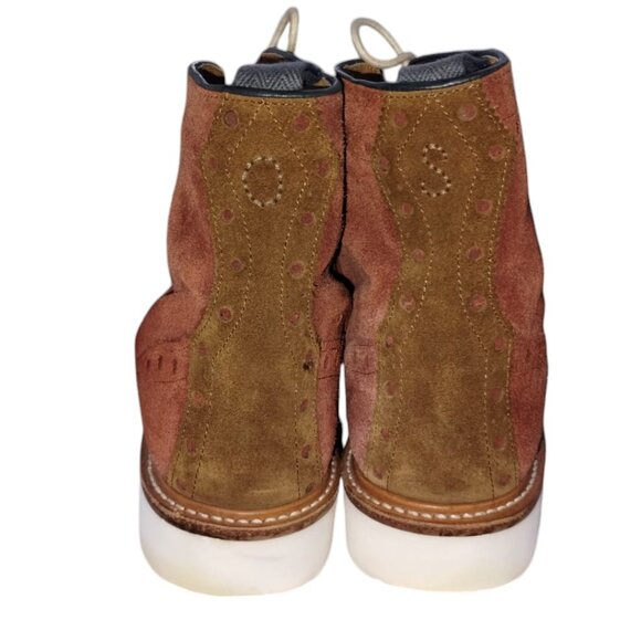 OLIVER SWEENEY Walberswick Wingtip Men's Ankle RUSSET brown Suede Boots 10.5 - Picture 4 of 9